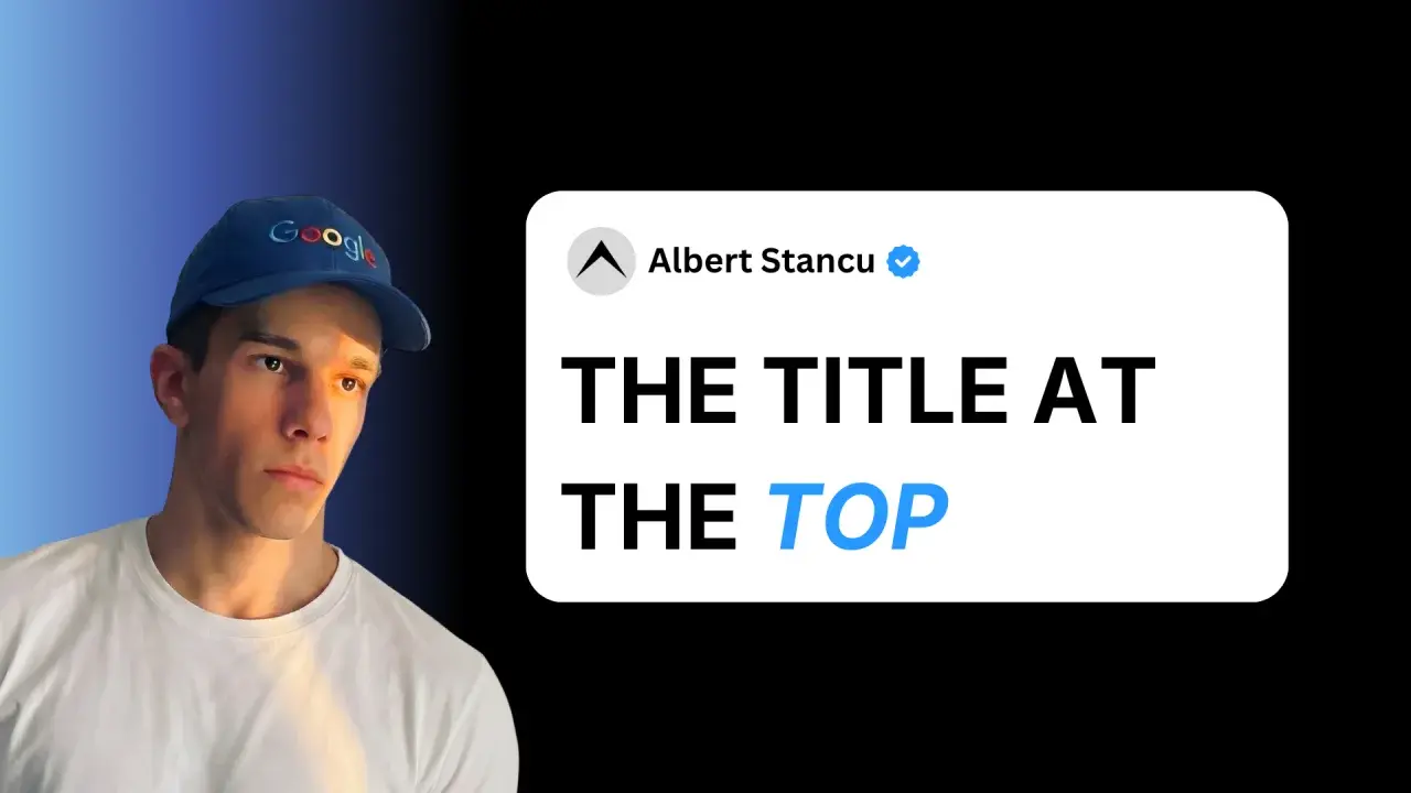 the title at the top
