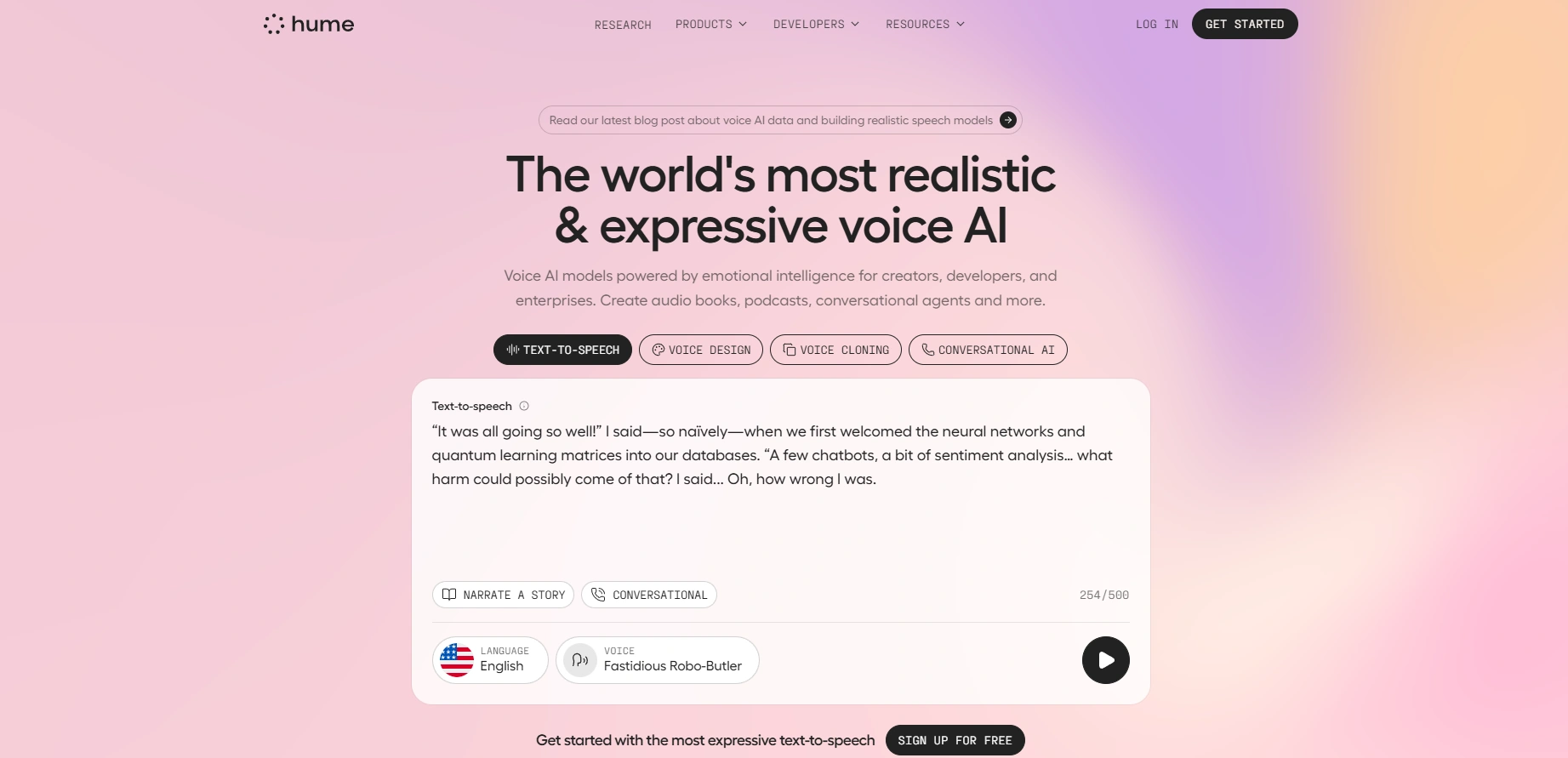 The innovative and empathetic core of Hume AI, showcasing a new way for technology to connect with our feelings.